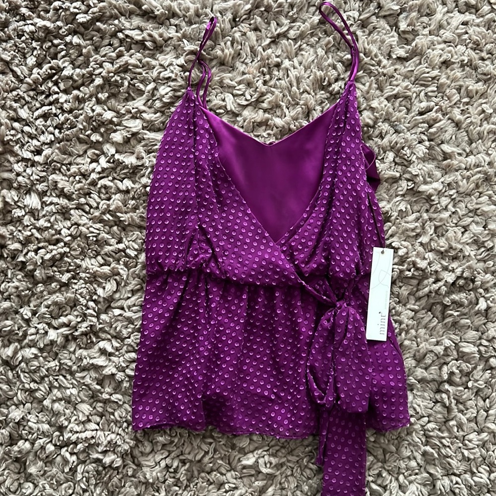Mint Jodi Arnold Purple Silk Cami Size 6